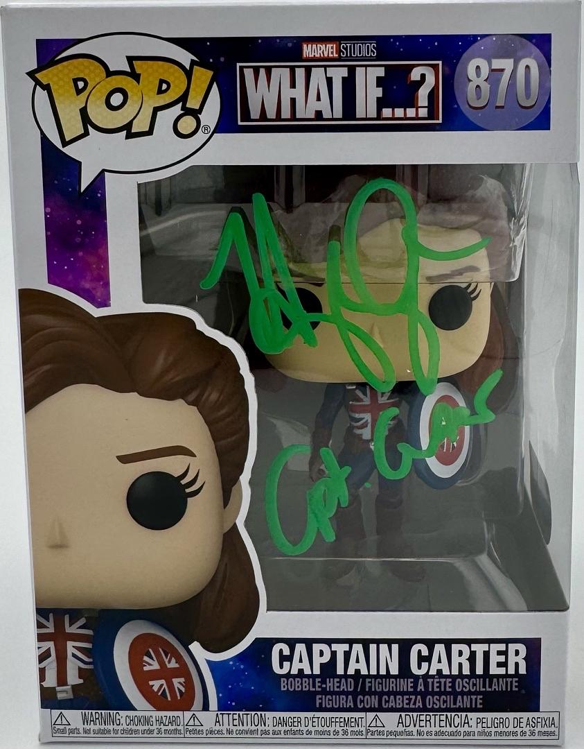 Hayley Atwell Signed Funko Pop #870 Captain Carter (WHAT IF...?) - SWAU COA